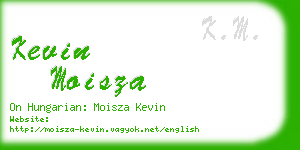 kevin moisza business card